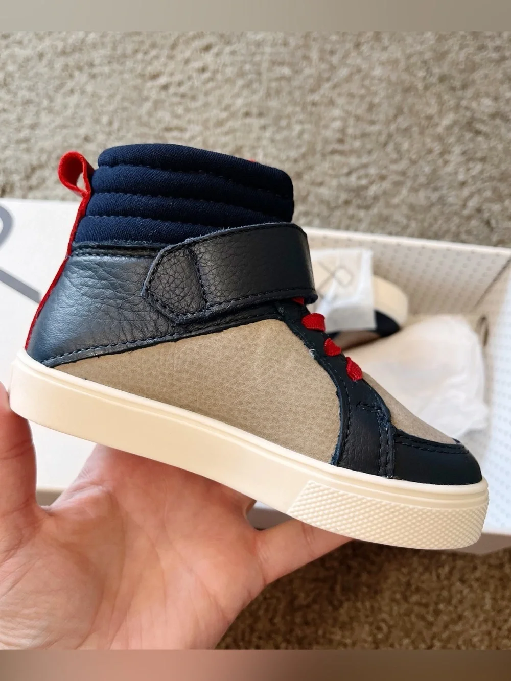 Freshly Picked NIB Retro Brooklyn High Top Sneakers Toddler Boys Size 7